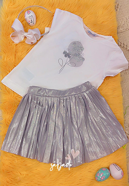 Set white butterfly
