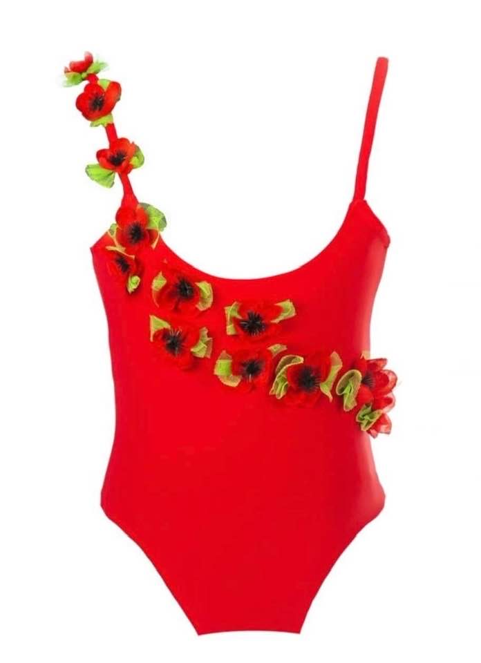Swim red flower