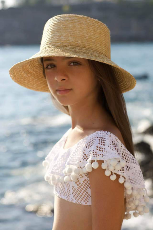 Two pieces white swimsuit