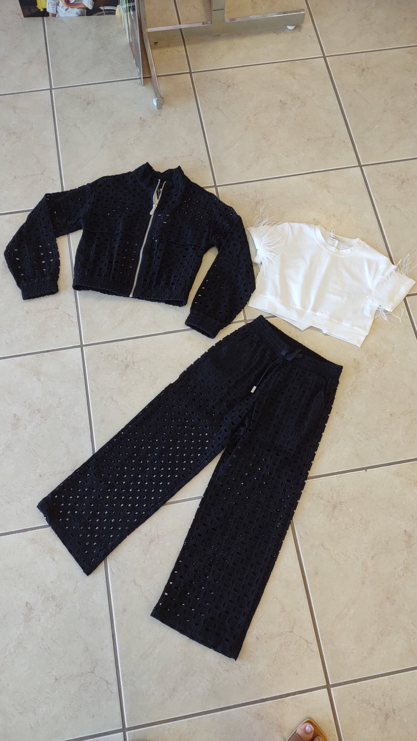 Black Jacket and Pant